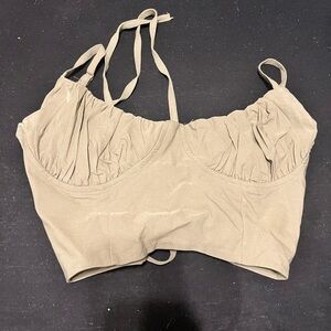 2 Corset Ruched Crop Top